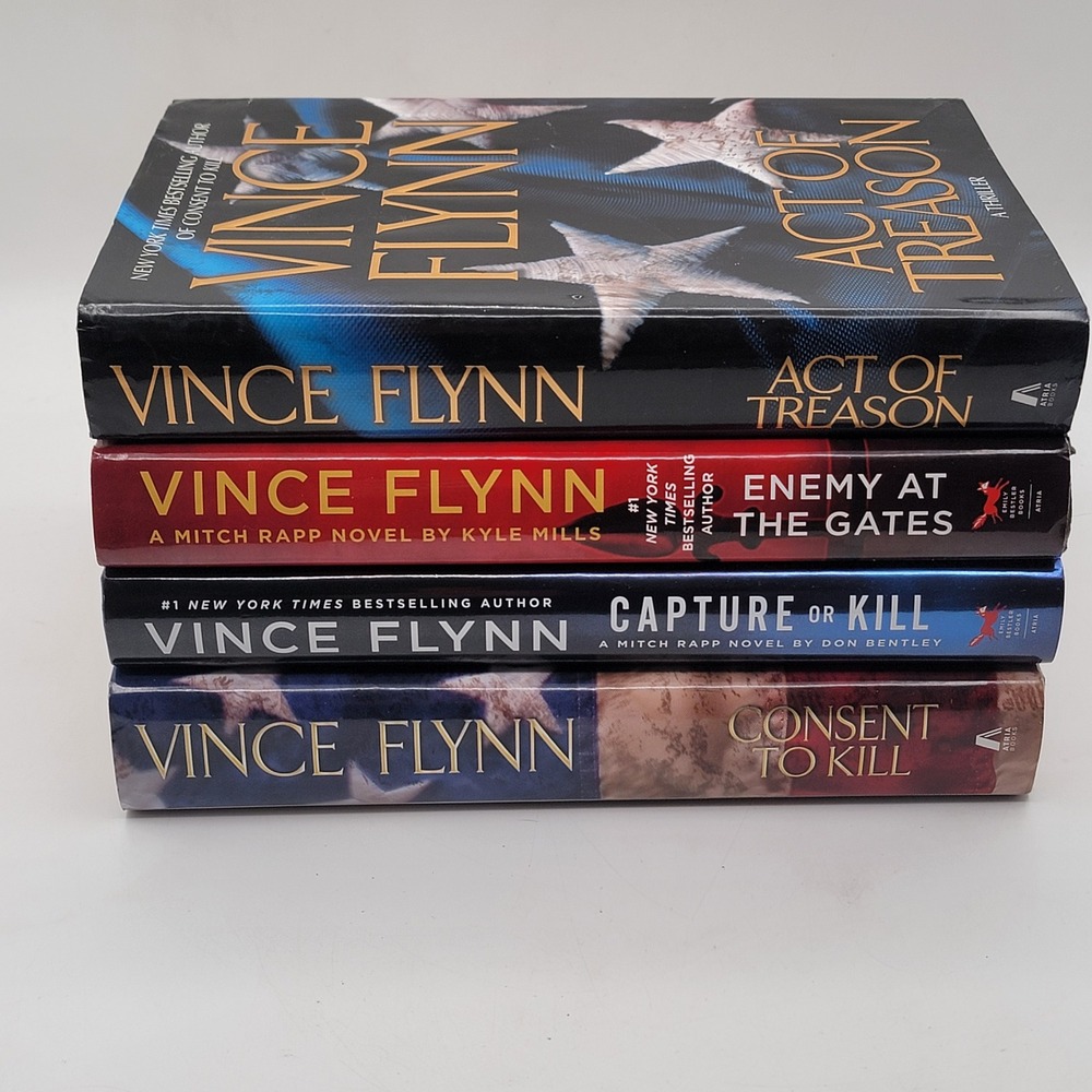 Vince Flynn Mitch Rapp 4 Book Lot Hardcover 1st/1st Thriller Spy Good